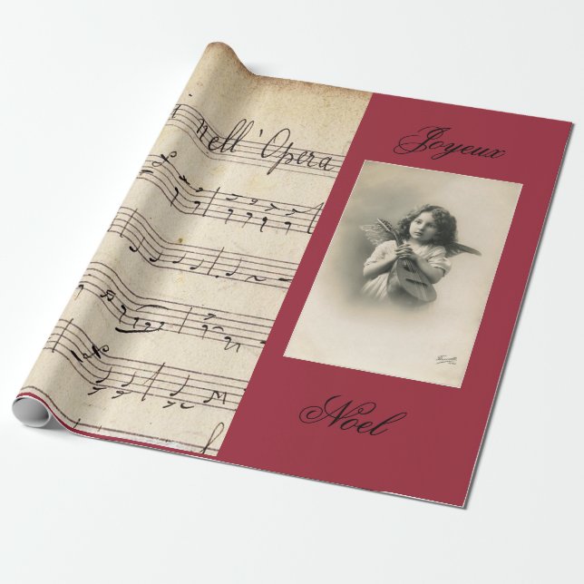 Fransk SJAL för GÅVA för operanotblad- & Presentpapper (Utrullad)