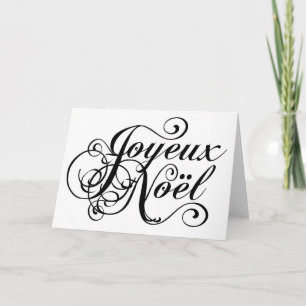 Fransk skrivar jul Joyeux Noel Helgkort