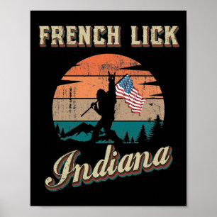 Fransk Slicka Indiana Poster