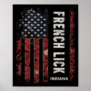 Fransk Slicka Indiana Poster