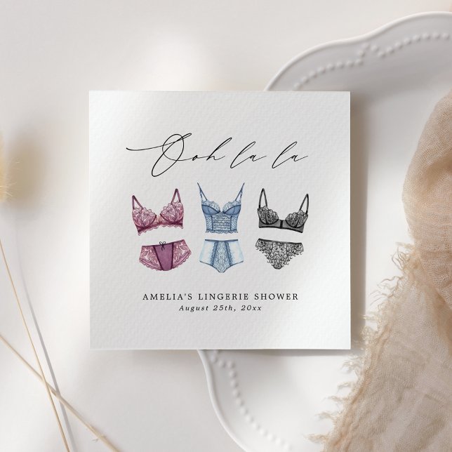 Fransk Snöre Lingerie Möhippa Pappersservett (Skapare uppladdad)