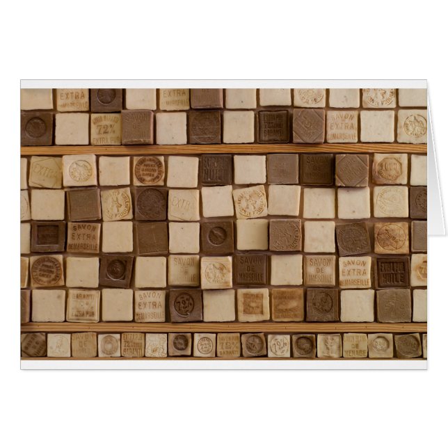 Fransk Soap Hälsningskort (Framsidan Horizontal)