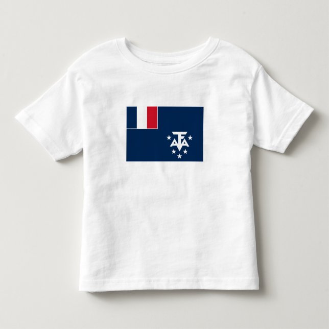 Fransk Södra Antarktis T Shirt (Framsida)