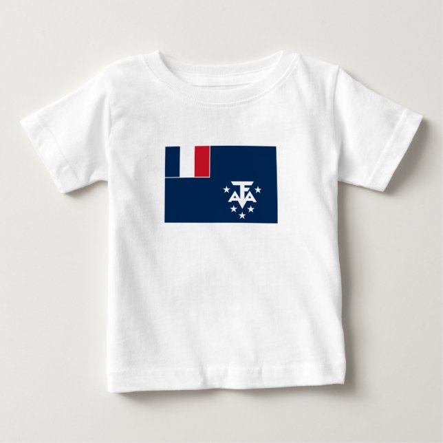 Fransk Södra Antarktis T Shirt (Framsida)