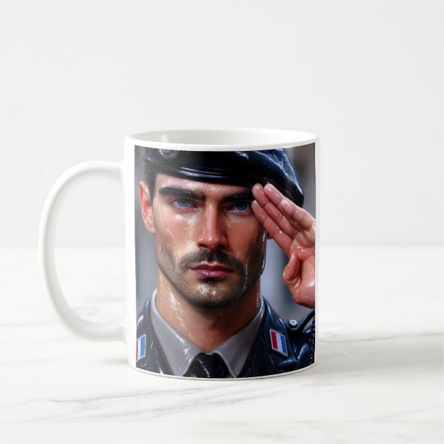 Fransk Soldier Honor Kaffemugg (Vänster)