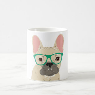 Fransk som ha på sig exponeringsglasmuggen kaffemugg