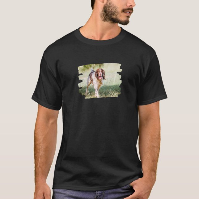 Fransk Spanska Hund älskare Premium T Shirt (Framsida)