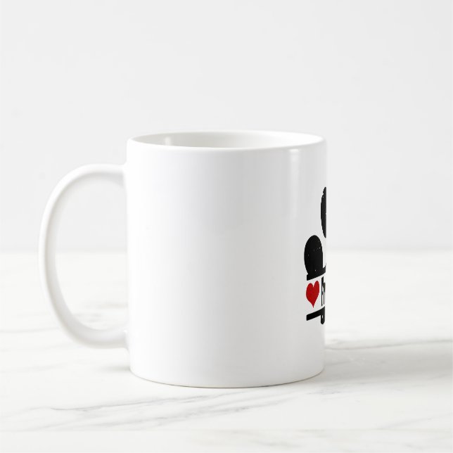 Fransk Spanska Hund Paw Skriv ut Kaffemugg (Vänster)