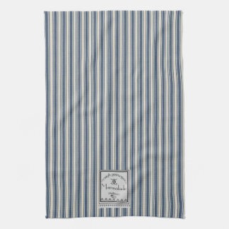 Fransk Stil Blue Cream Rand Marmalade-etikett Kökshandduk