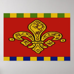 Fransk Stil Fleur De Lis Poster