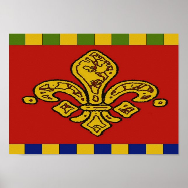 Fransk Stil Fleur De Lis Poster (Framsidan)