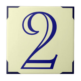 Fransk Stil House Number 2, redigera text Kakelplatta