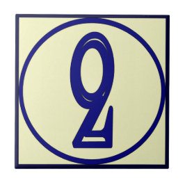 Fransk Stil House Numbers 2 Kakelplatta