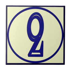 Fransk Stil House Numbers 2 Kakelplatta
