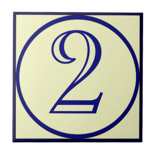 Fransk Stil House Numbers Ceramic Tile Kakelplatta