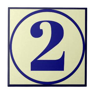 Fransk Stil House Numbers Ceramic Tile Kakelplatta