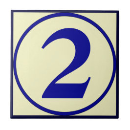 Fransk Stil House Numbers Personalize Number Kakelplatta