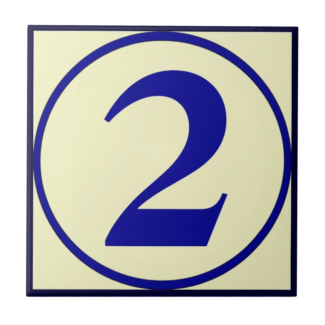 Fransk Stil House Numbers Personalize Number Kakelplatta (Framsidan)