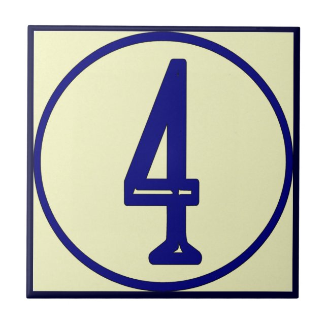 Fransk Stil House Nummer 4 Kakelplatta (Framsidan)