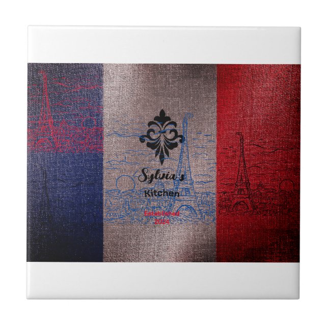 Fransk Stil Kakelplatta (Framsidan)