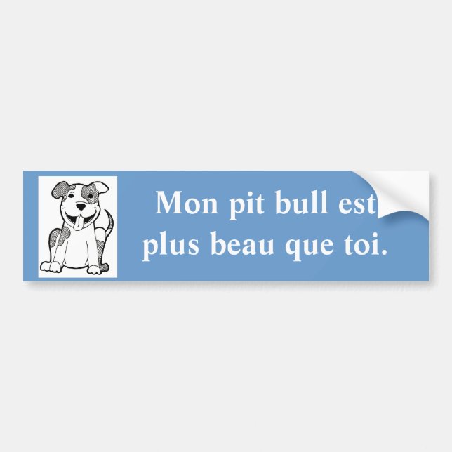 Fransk stilig groptjurbildekal bildekal (Framsidan)