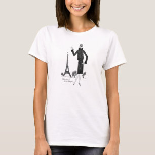 fransk stilskjorta för 20-tal tee shirt