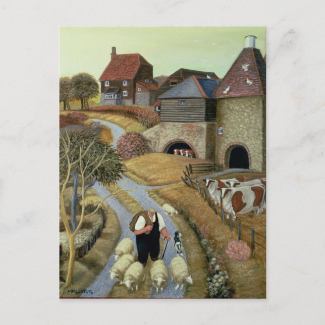 Fransk Street Farm Vykort (Framsida)