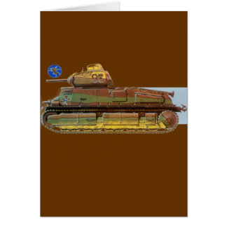 FRANSK STRIDTANK HÄLSNINGSKORT