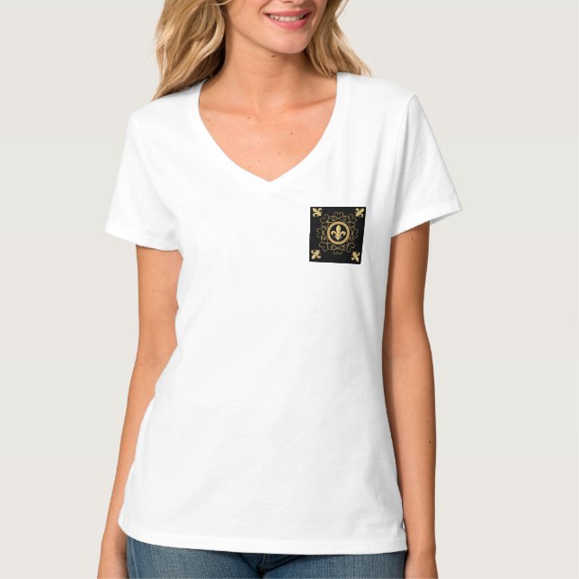 Fransk svart t shirt (Framsida)
