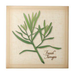 Fransk Tarragon Herb Kakelplatta