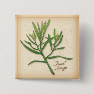 Fransk Tarragon Herb Knapp