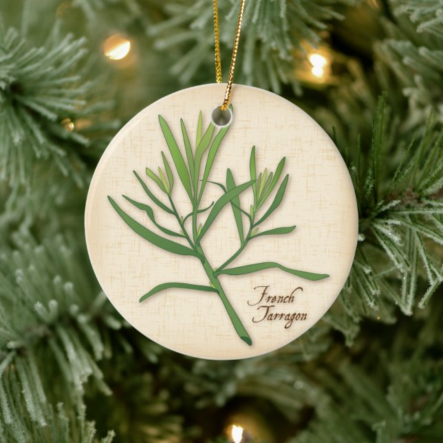Fransk Tarragon Herb Ornament (Träd)