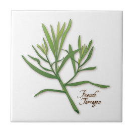 Fransk Tarragon Herb Tile Kakelplatta