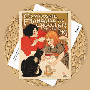 Fransk Tea Company Rekltising Theophile Steinlen Vykort