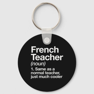 Fransk Teacher Definition Roligt Back to school Fi Nyckelring