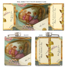 Fransk Tekopp Flask Romantic Gift