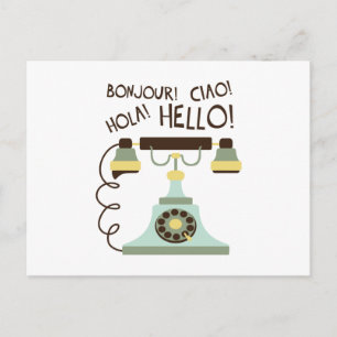 Fransk Telefon Vykort