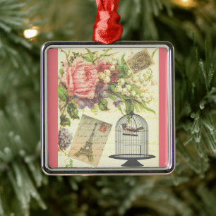 Fransk Tema Vintage Paris jul Ornament