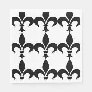 Fransk ThLED Party Fleur de Lis Pappra Napkins Pappersservett