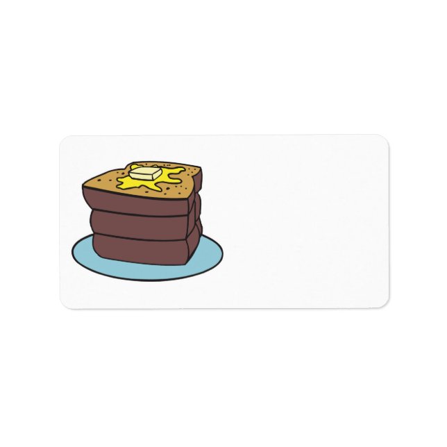 fransk toast adressetikett (Framsidan)
