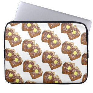 Fransk Toast Butter and Syrup Middag Breakfast Foo Laptop Fodral