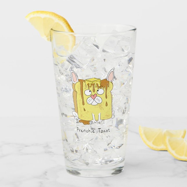Fransk Toast Fransk Bulldogg Rolig Glaskopp (Framsida Ice)