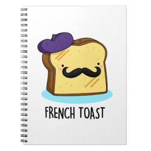 Fransk Toast Rolig Bröd Puns Anteckningsbok