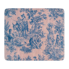 Fransk toile de jouy blue and rosa elegant