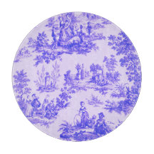 Fransk toile de jouy blue and white elegant