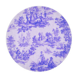 Fransk toile de jouy blue and white elegant