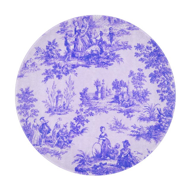 Fransk toile de jouy blue and white elegant (Framsidan)
