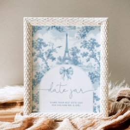 Fransk Toile de jouy date date möhippa Poster