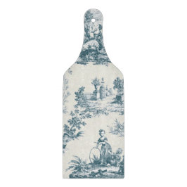 Fransk toile de jouy sage grönt elegant glass