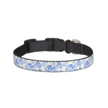 Fransk Toile Design - Blue and White Blommigt